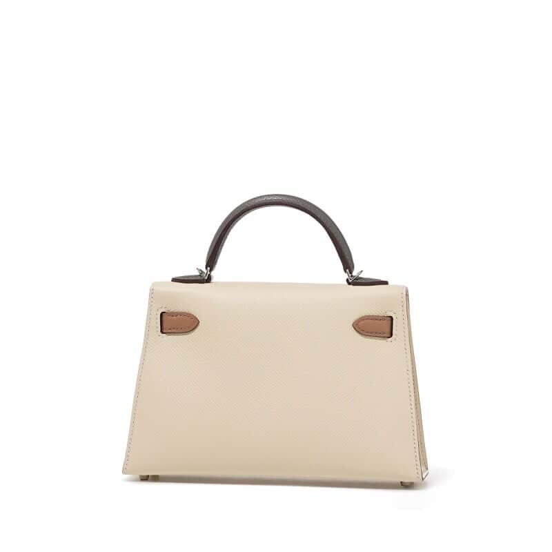 Hermès Nata, Chai, & Gris Meyer Mini Kelly 20
