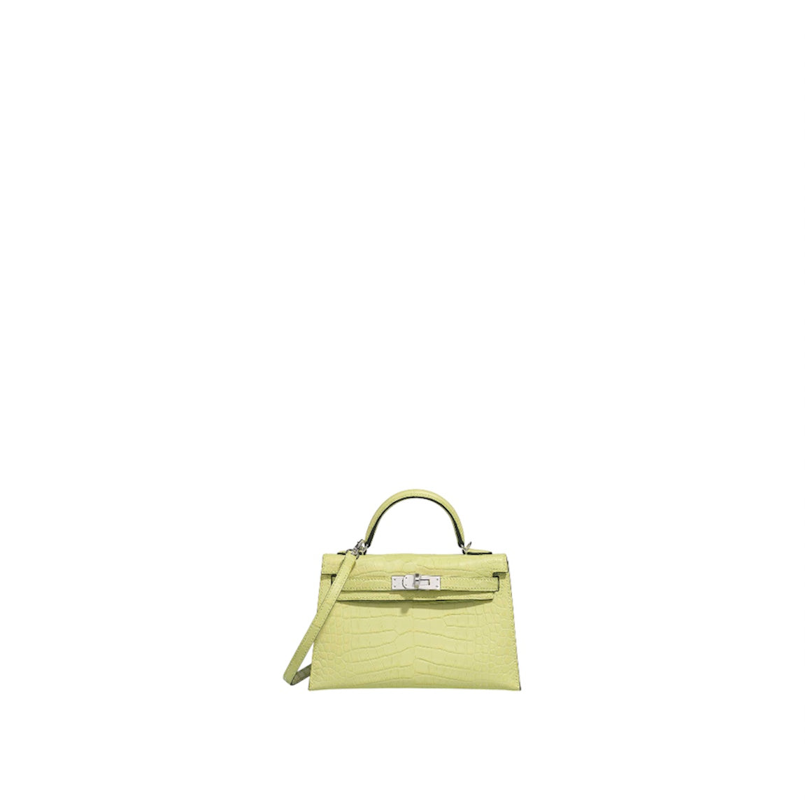 Hermés Kelly Mini Jaune Bourgeon Aligator
