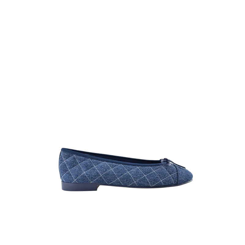 Chanel Ballet Flats Washed Denim