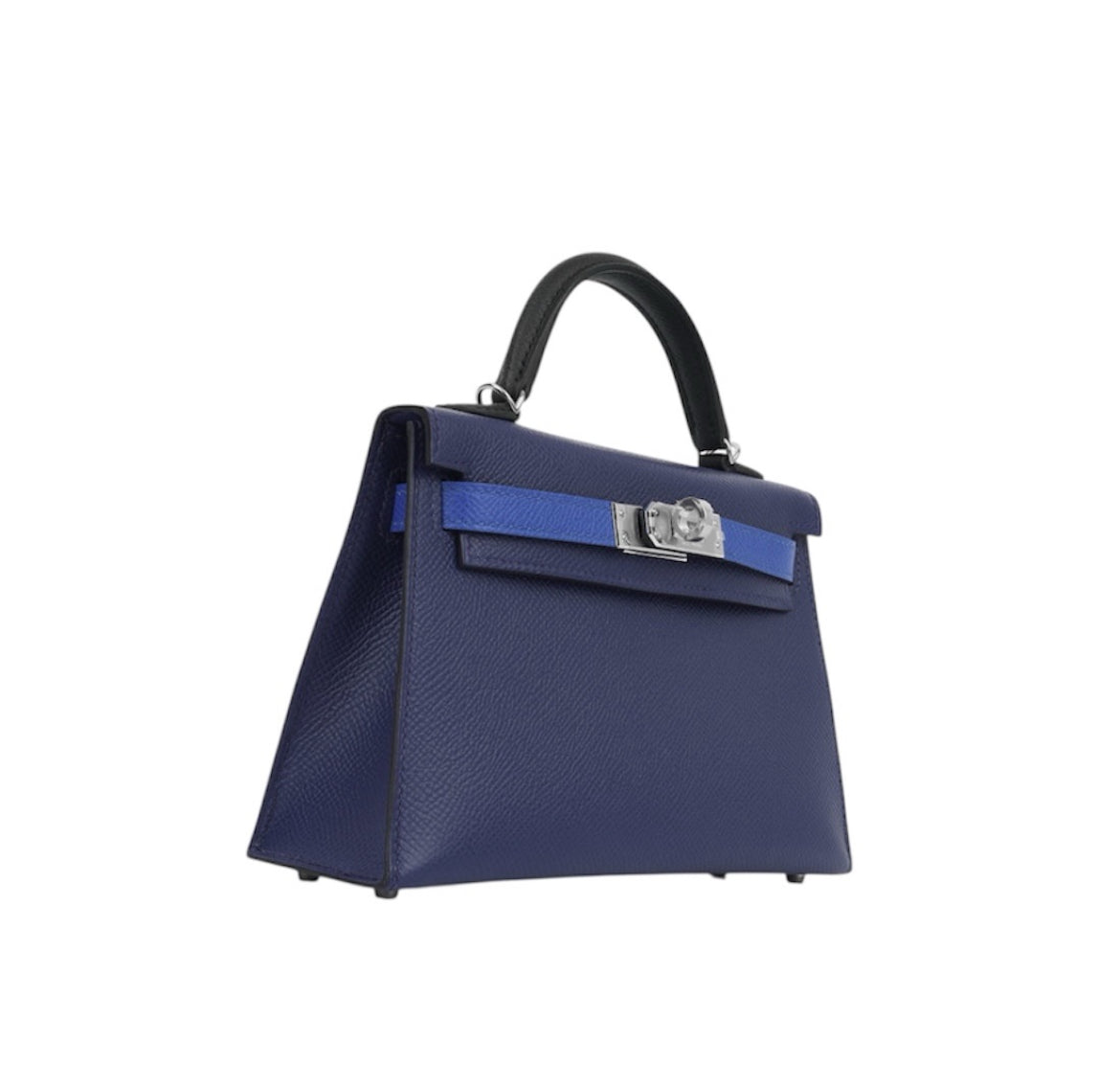 Hermès Bleu Saphir,Bleu France, & Noir Mini Kelly 25