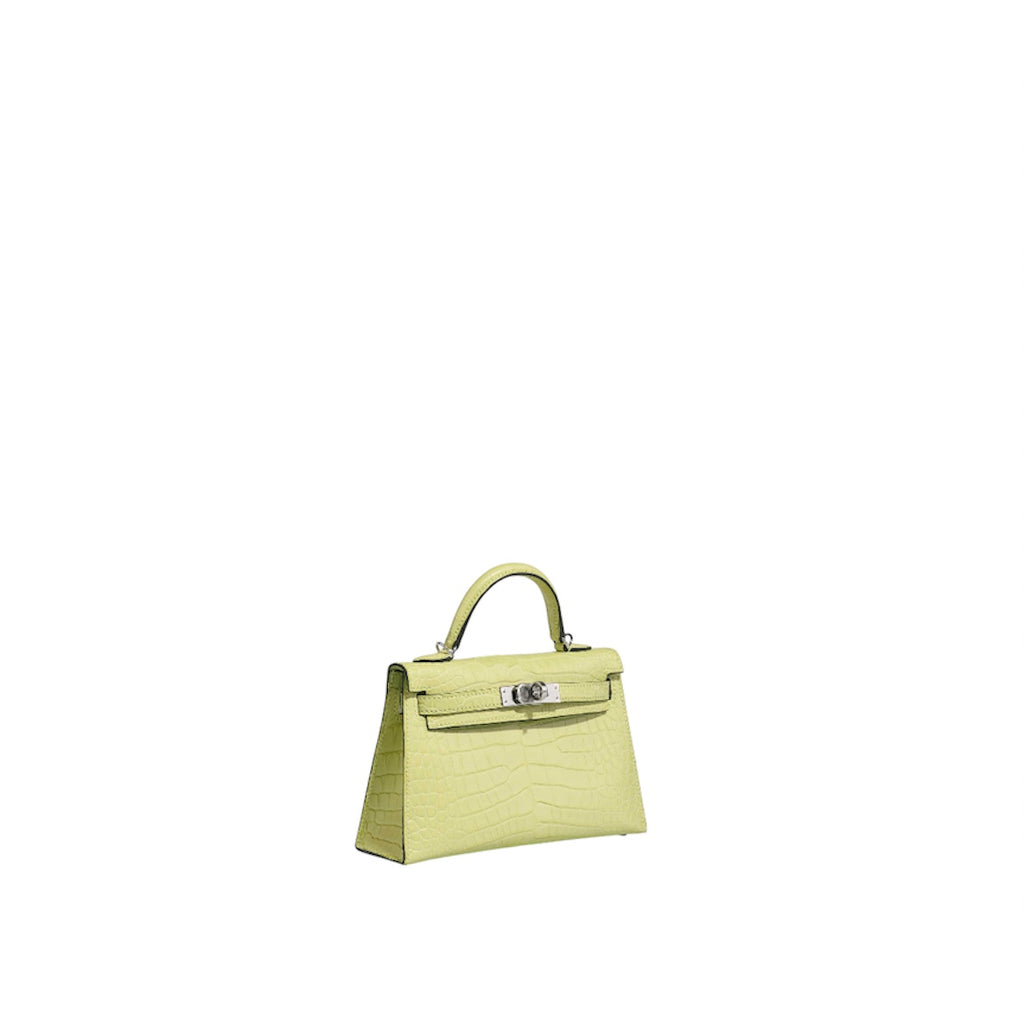 Hermés Kelly Mini Jaune Bourgeon Aligator