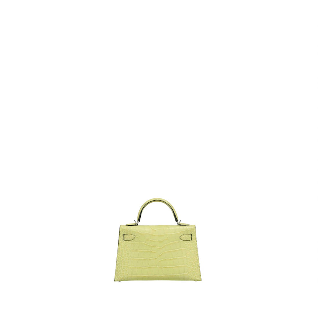 Hermés Kelly Mini Jaune Bourgeon Aligator