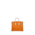 Hermés Birkin 25 Horse Shoe HSS Rose Sakura Orange & pearl grey