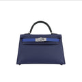 Hermès Bleu Saphir,Bleu France, & Noir Mini Kelly 25