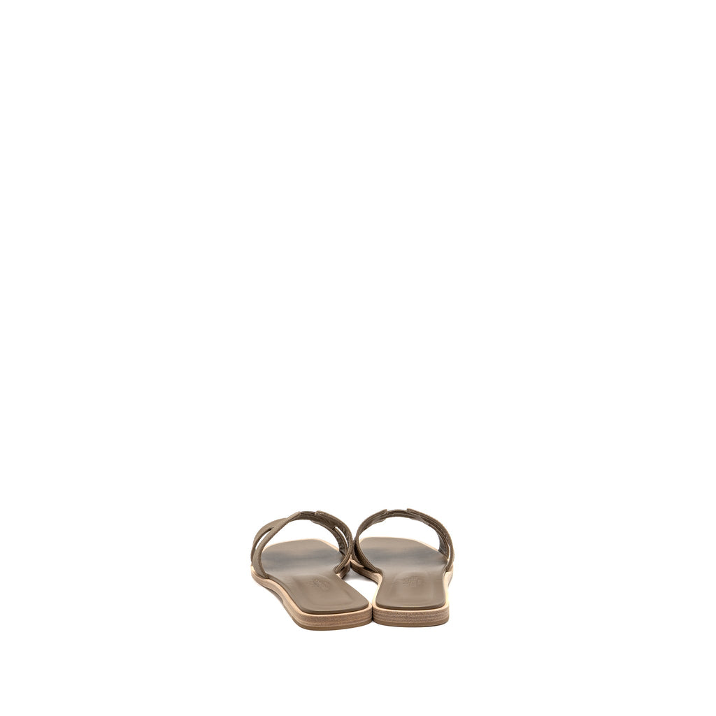 Cassiela Hermès Oran Sandal Calfskin Etoupe
