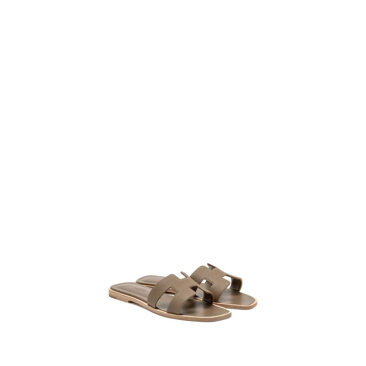 Cassiela Hermès Oran Sandal Calfskin Etoupe
