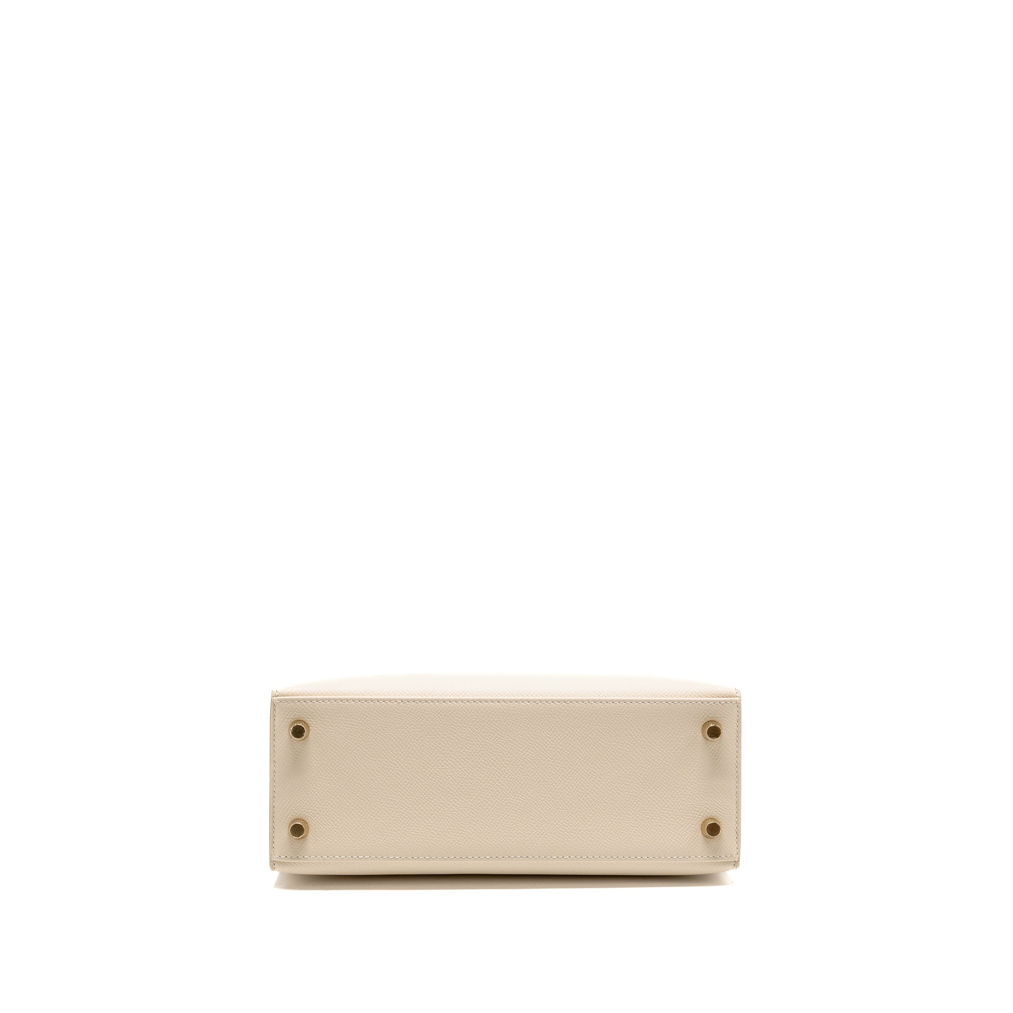 Lorenzia Kelly 25 Epsom Leather Handbag Craie Gold-Tone Hardware