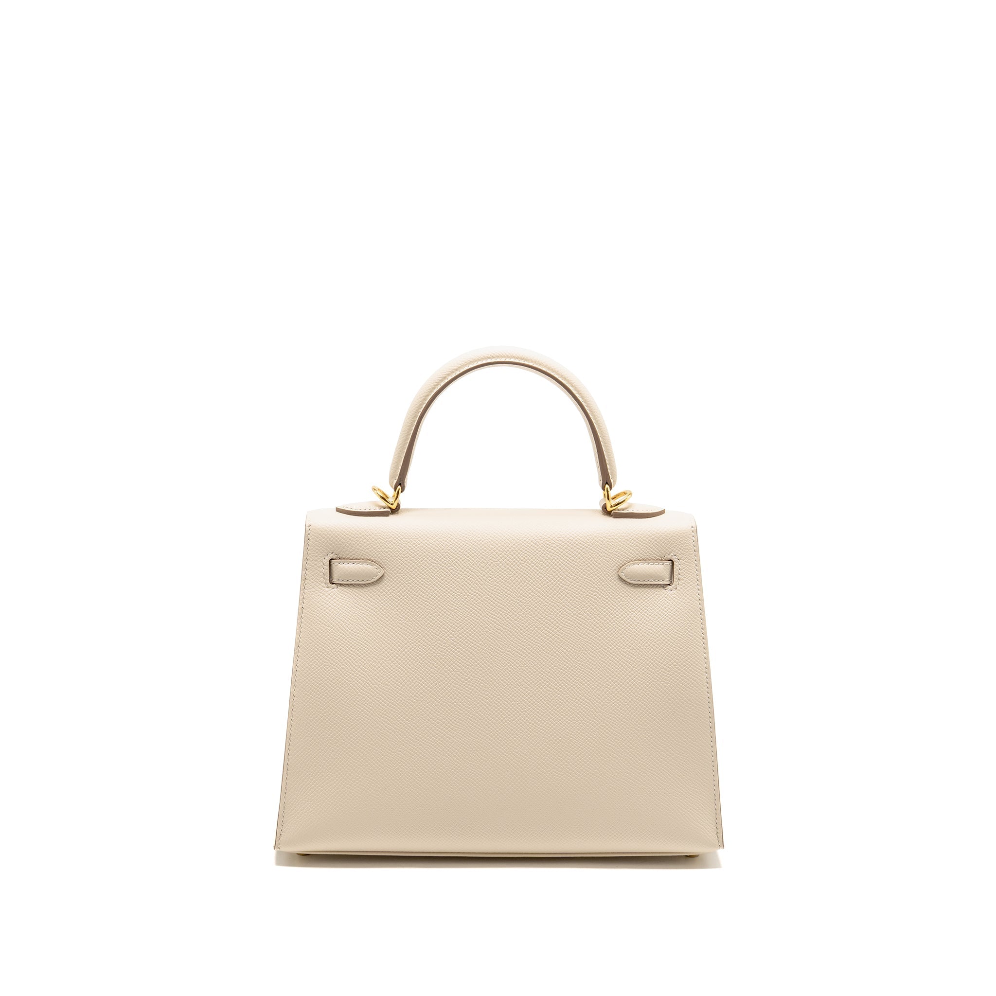 Lorenzia Kelly 25 Epsom Leather Handbag Craie Gold-Tone Hardware
