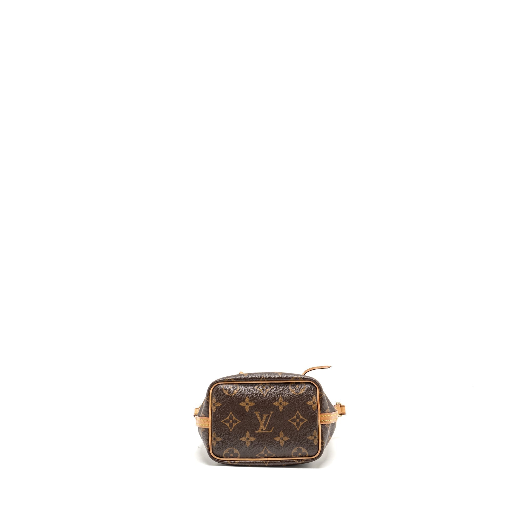 Nano Noe Monogram Canvas Handbag Gold-Tone Hardware