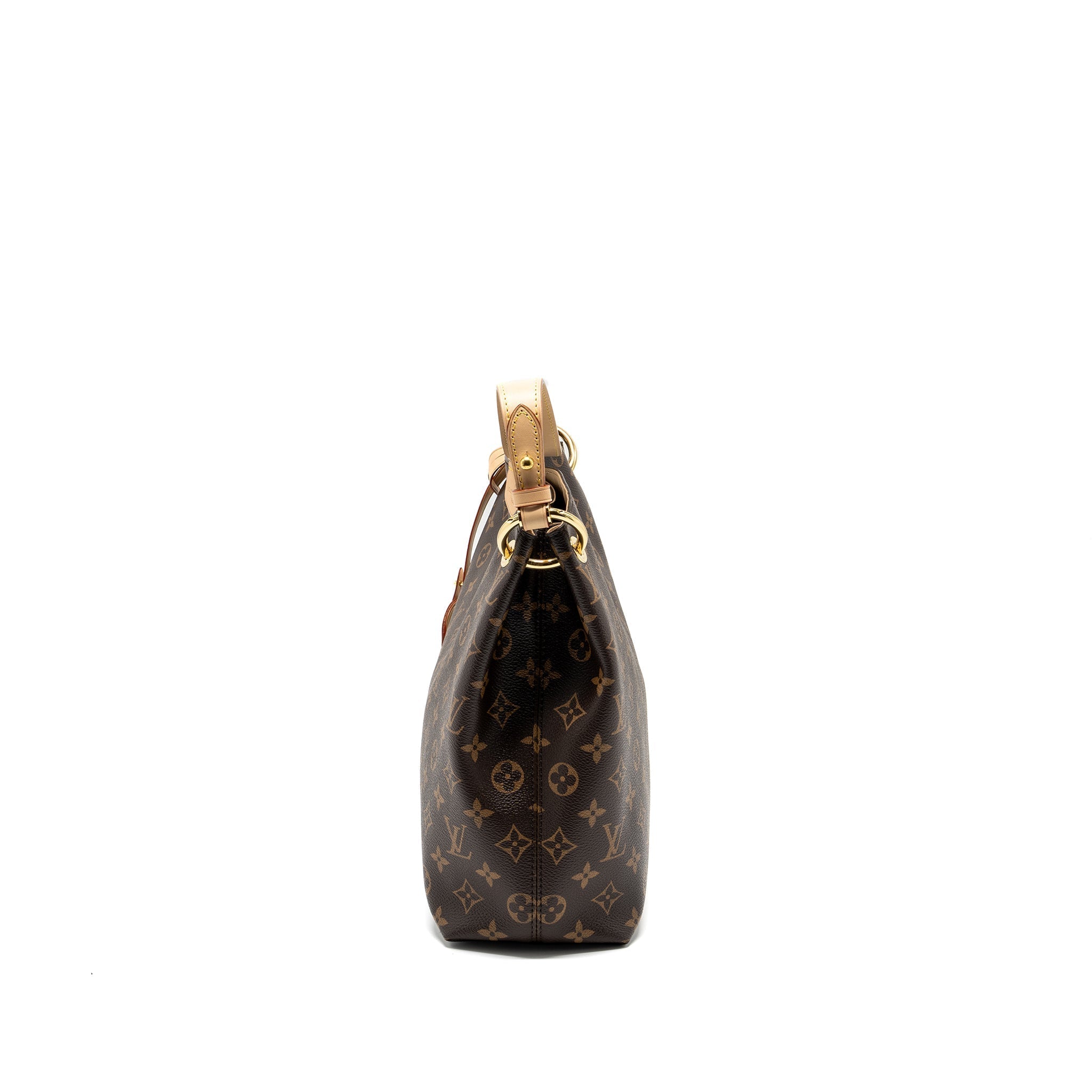 Graceful PM Monogram Canvas Handbag Gold-Tone Hardware