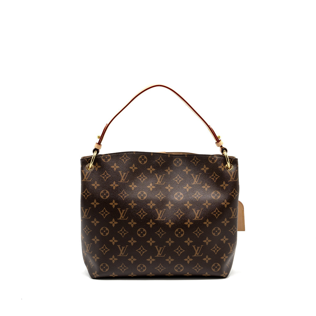 Graceful PM Monogram Canvas Handbag Gold-Tone Hardware