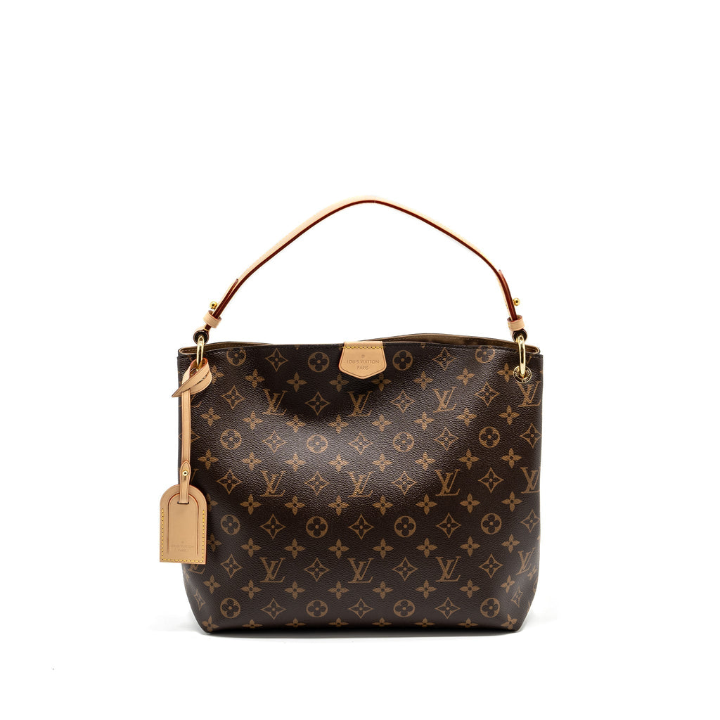 Graceful PM Monogram Canvas Handbag Gold-Tone Hardware