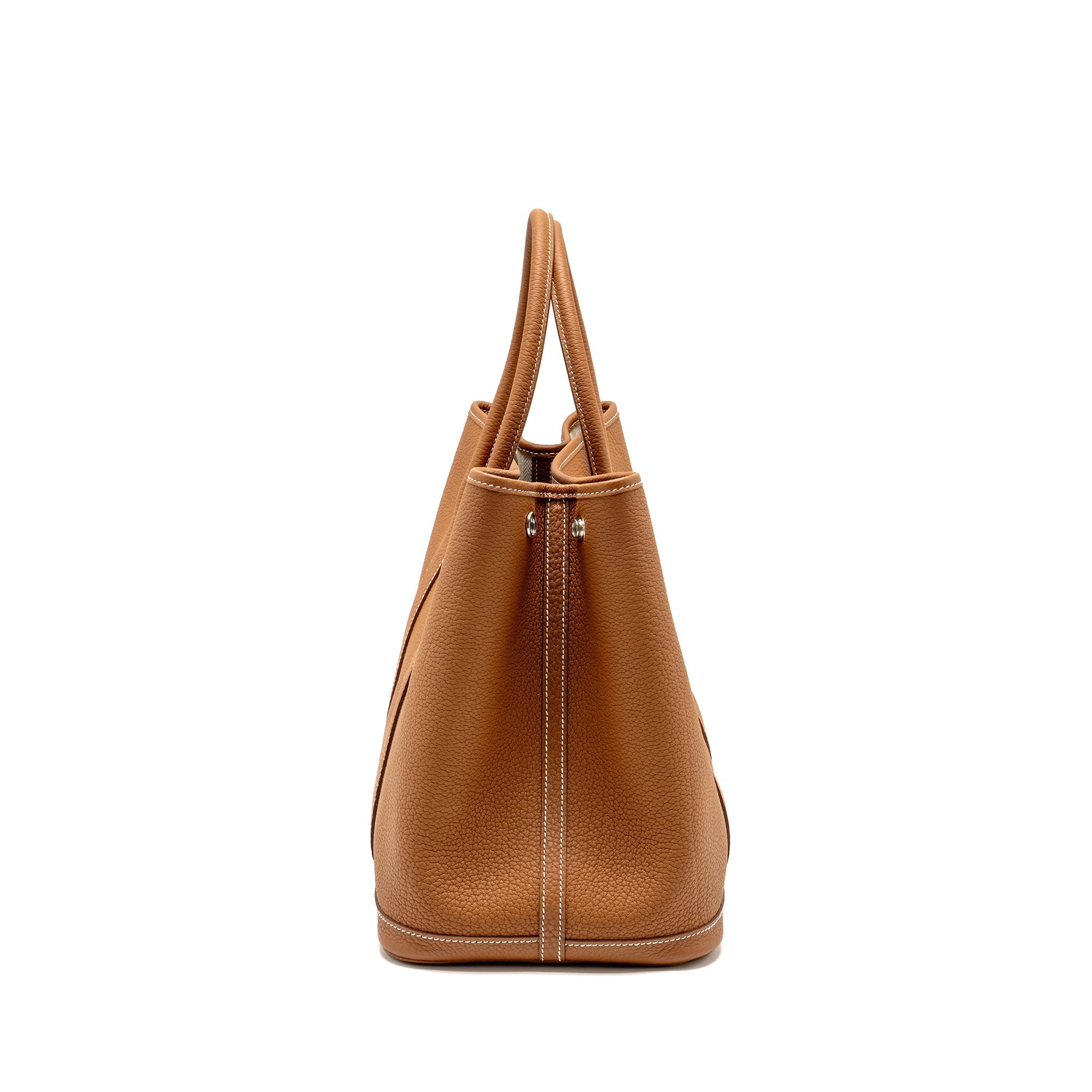Lorenzia Garden Party 36 Negonda Leather Tote Bag Gold Silver-Tone Hardware