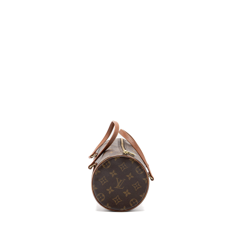 Vintage Papillon Handbag Monogram Canvas Gold Tone Hardware