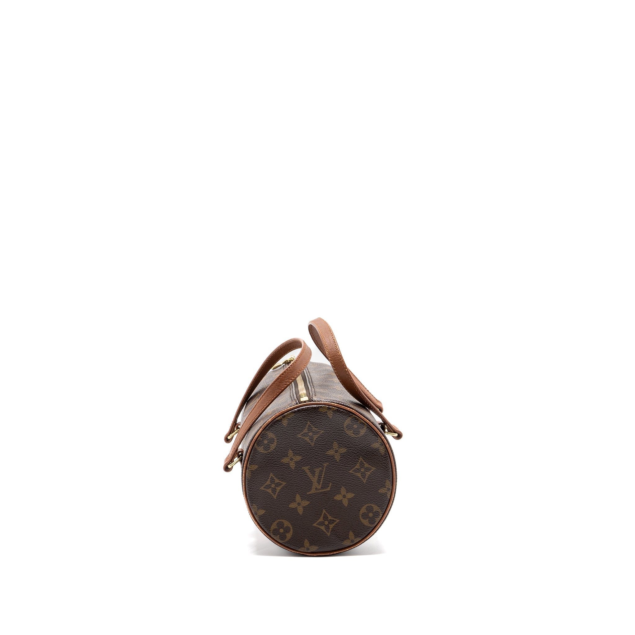 Vintage Papillon Handbag Monogram Canvas Gold Tone Hardware