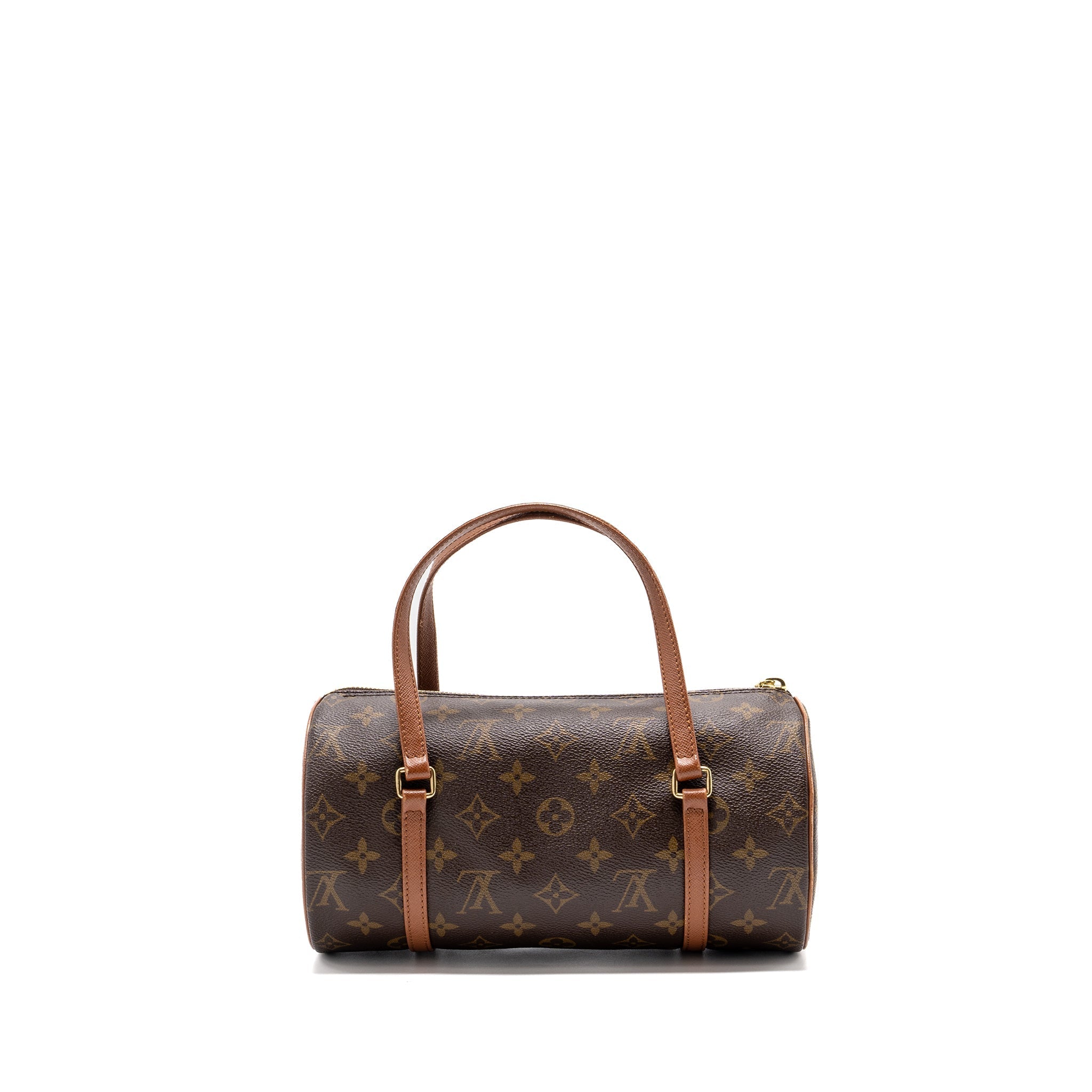 Vintage Papillon Handbag Monogram Canvas Gold Tone Hardware