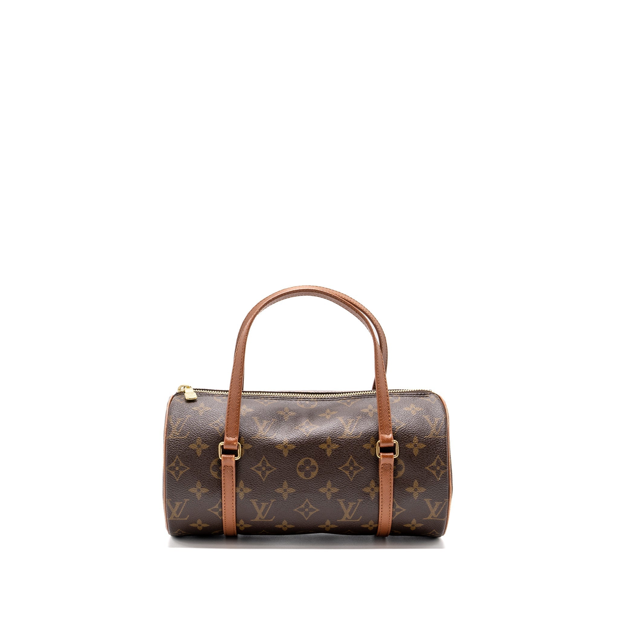 Vintage Papillon Handbag Monogram Canvas Gold Tone Hardware