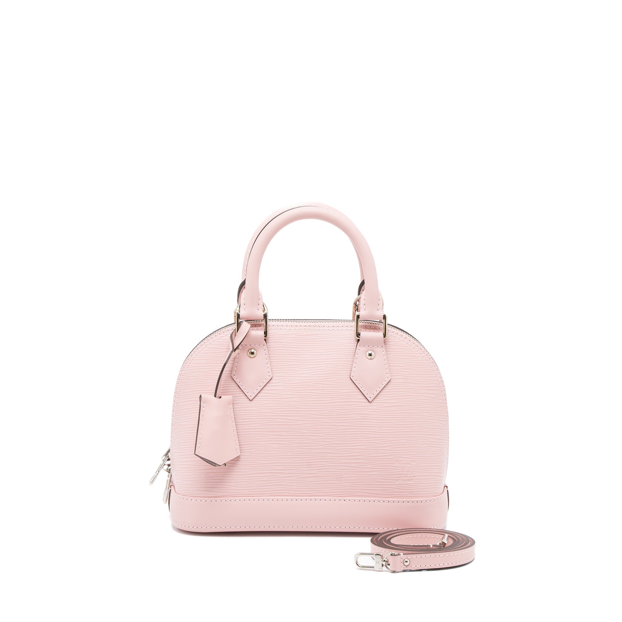 Alma BB Epi Leather Handbag Silver-Tone Hardware