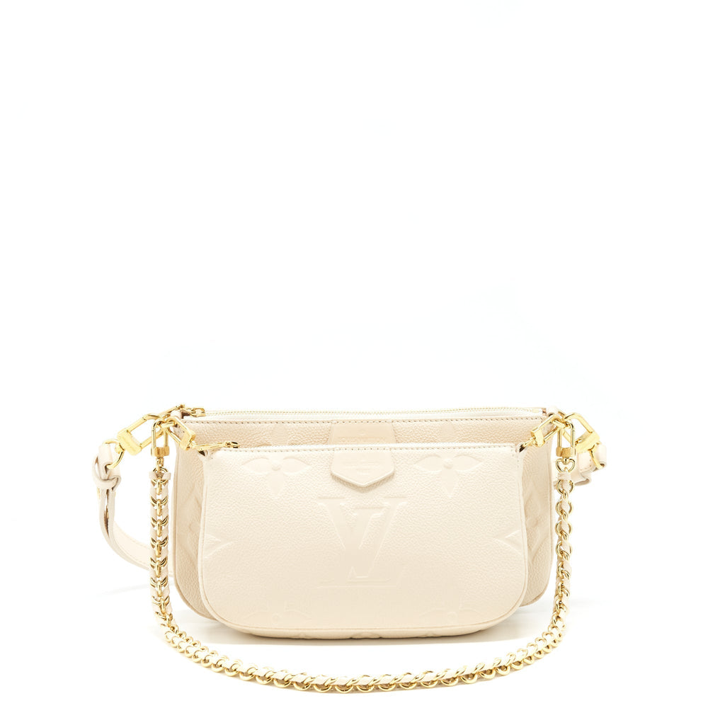 Multi Pochette Monogram Canvas Shoulder Bag Gold-Tone Hardware