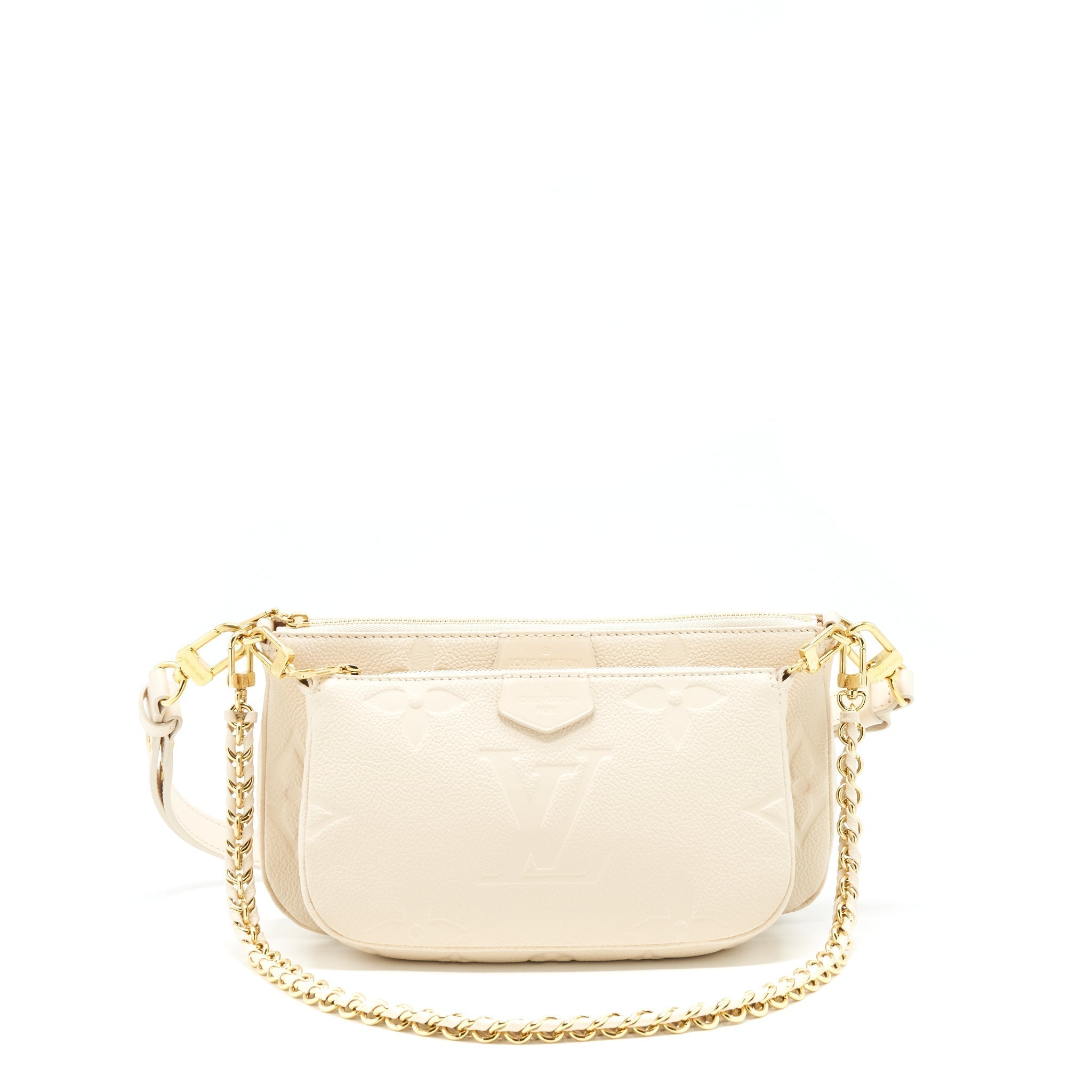 Multi Pochette Monogram Canvas Shoulder Bag Gold-Tone Hardware