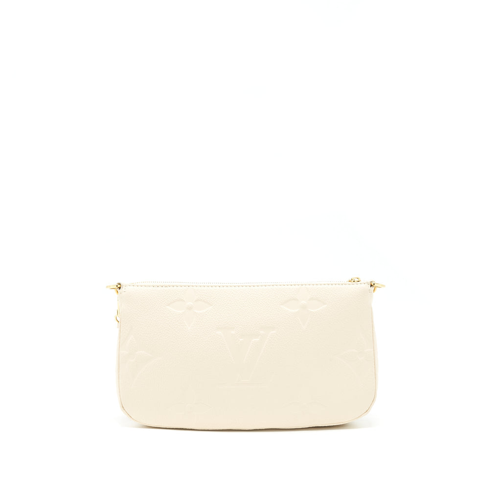 Multi Pochette Monogram Canvas Shoulder Bag Gold-Tone Hardware