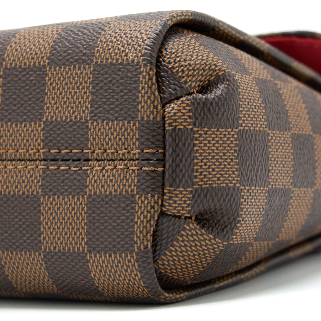 Croisette Damier Ebene Canvas Handbag Gold-Tone Hardware