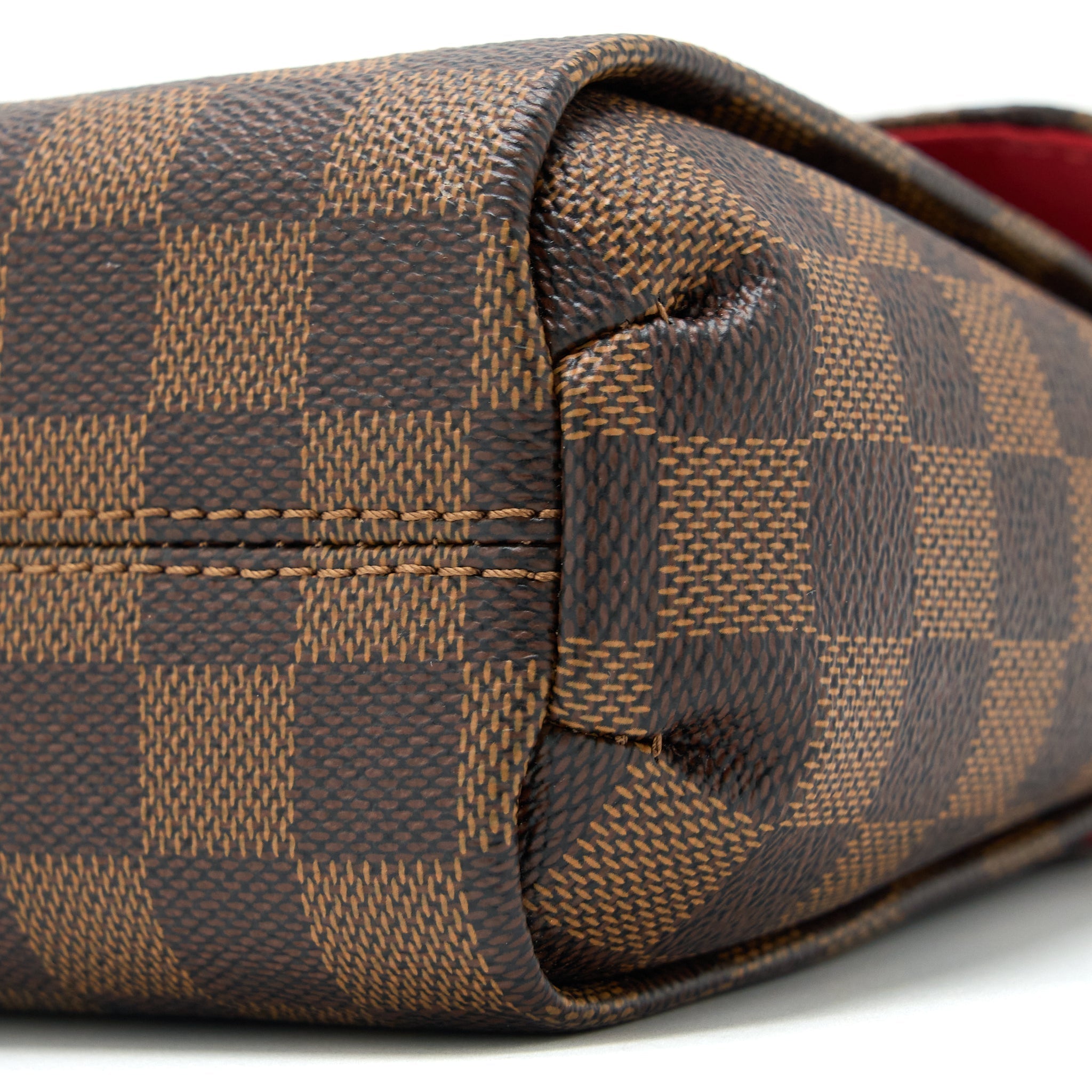 Croisette Damier Ebene Canvas Handbag Gold-Tone Hardware