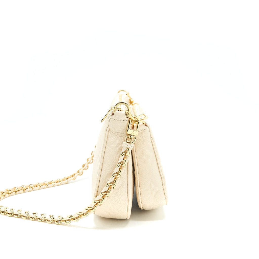 Multi Pochette Monogram Canvas Shoulder Bag Gold-Tone Hardware