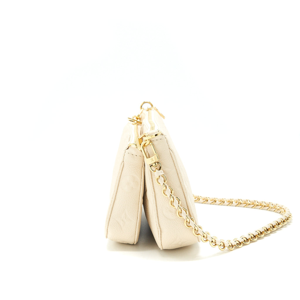 Multi Pochette Monogram Canvas Shoulder Bag Gold-Tone Hardware