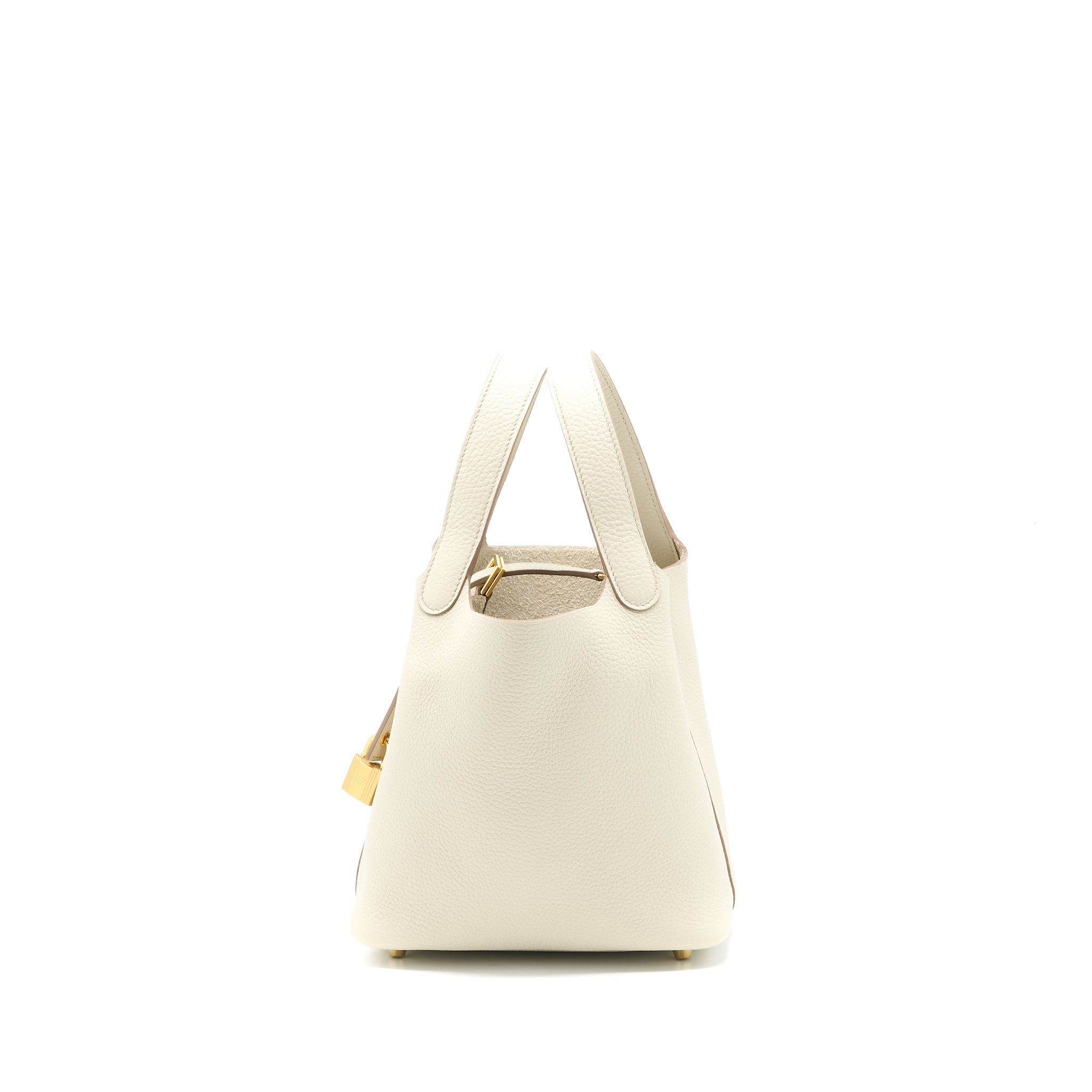 Lorenzia Picotin 18 Lock Bag Clemence Leather Benton Gold-Tone Hardware