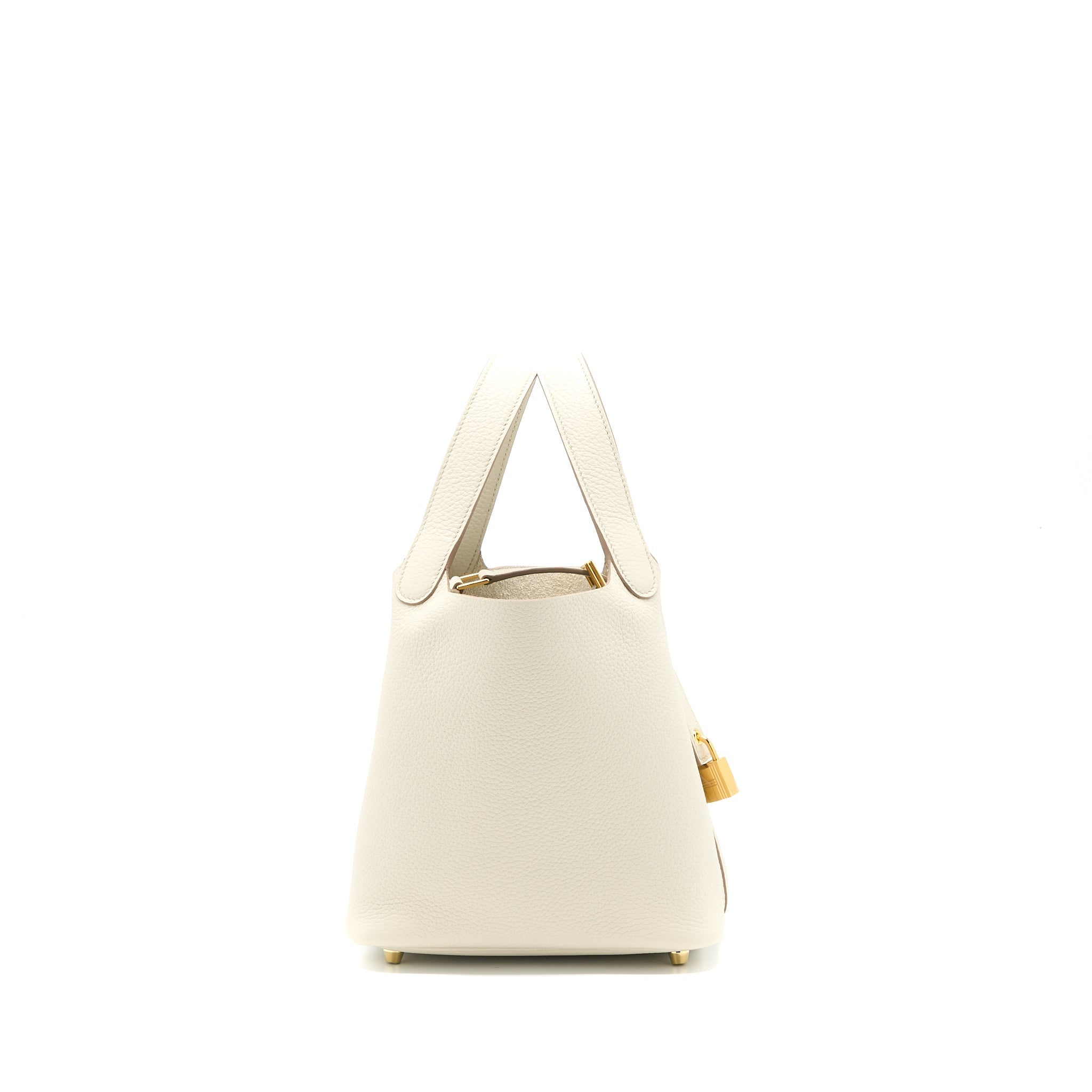 Lorenzia Picotin 18 Lock Bag Clemence Leather Benton Gold-Tone Hardware