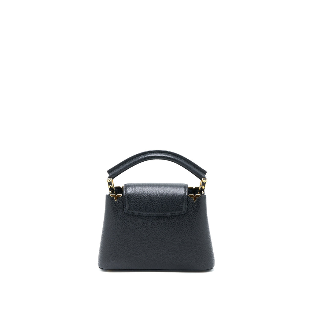 Capucines Mini Taurillon Leather Handbag Gold Hardware