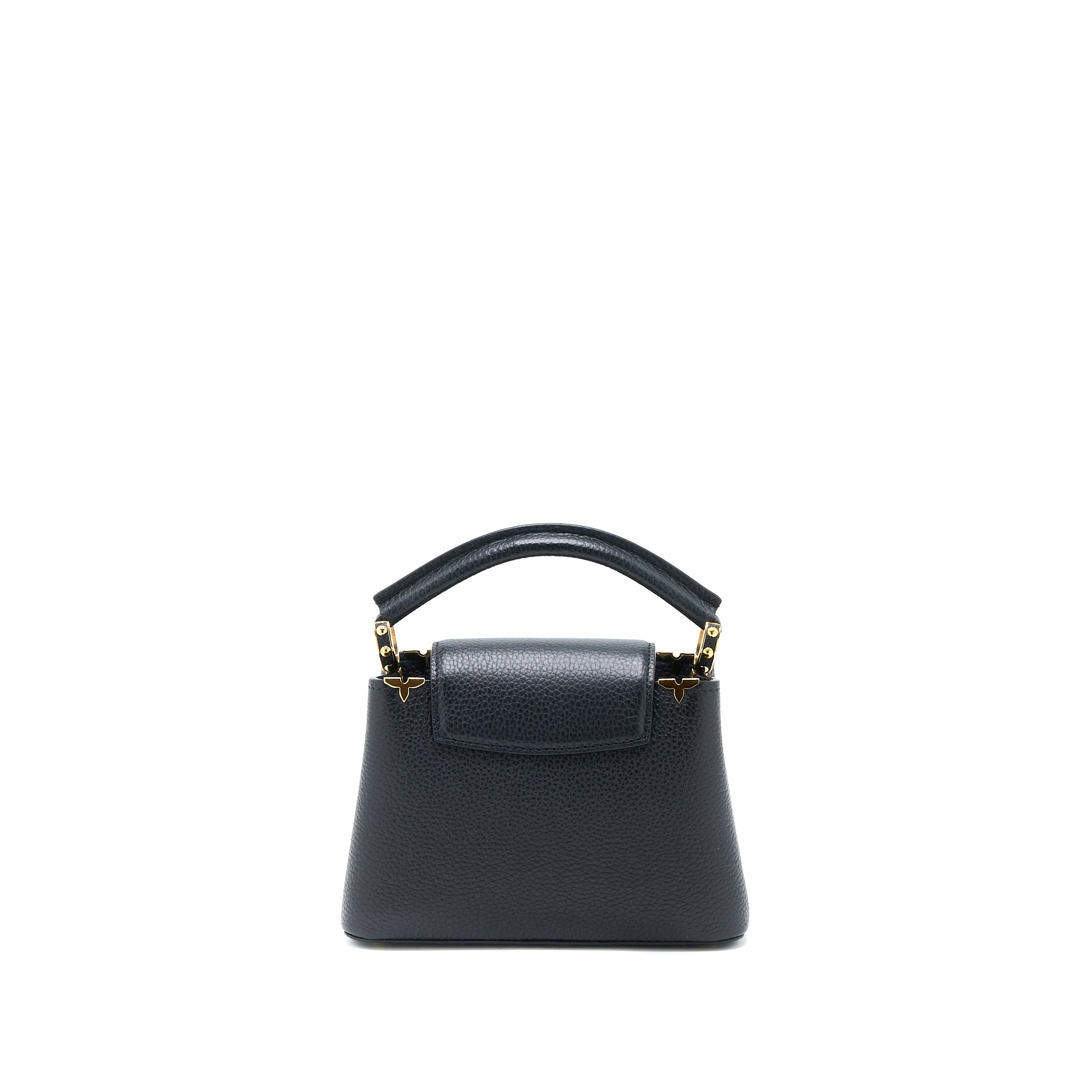 Capucines Mini Taurillon Leather Handbag Gold Hardware