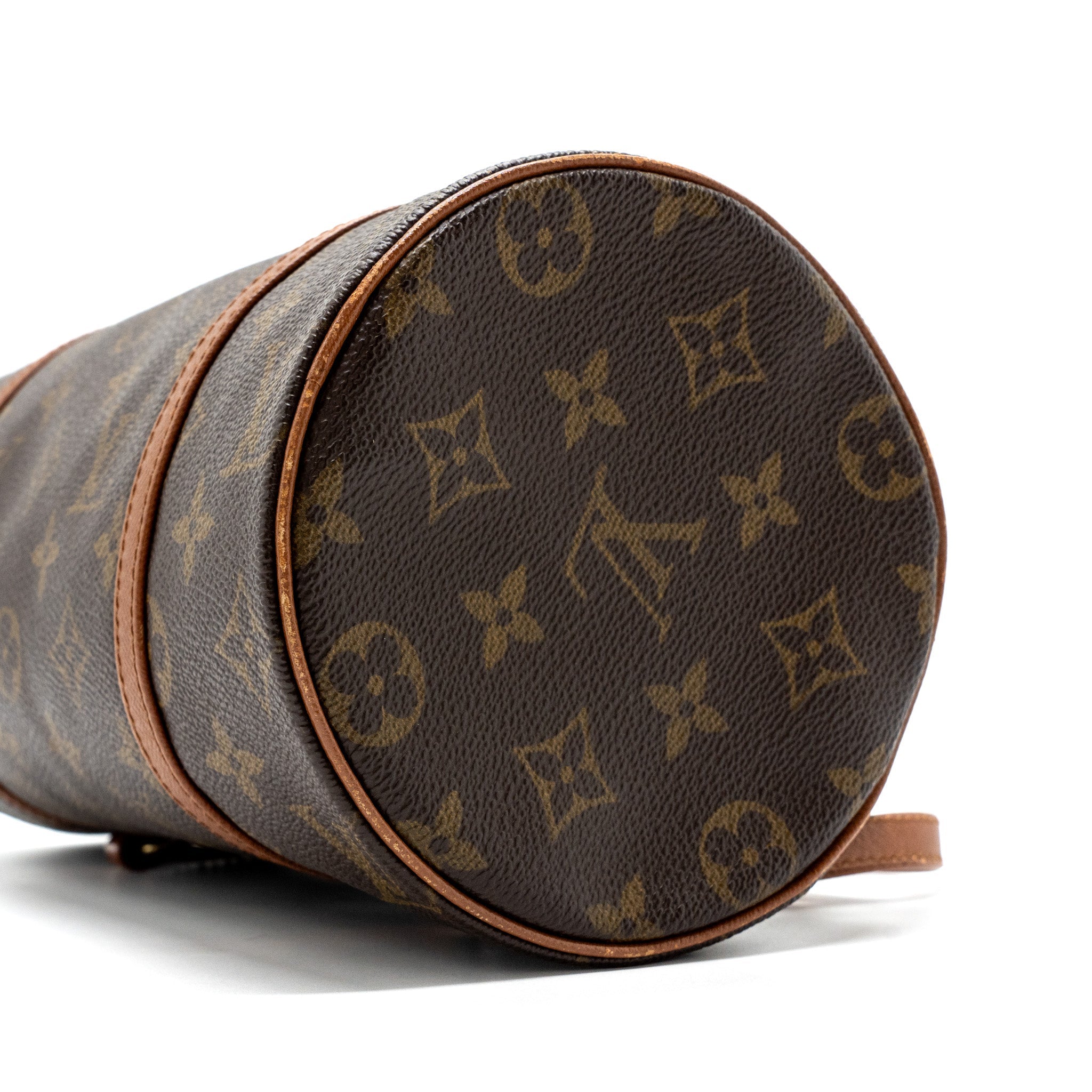 Vintage Papillon Handbag Monogram Canvas Gold Tone Hardware