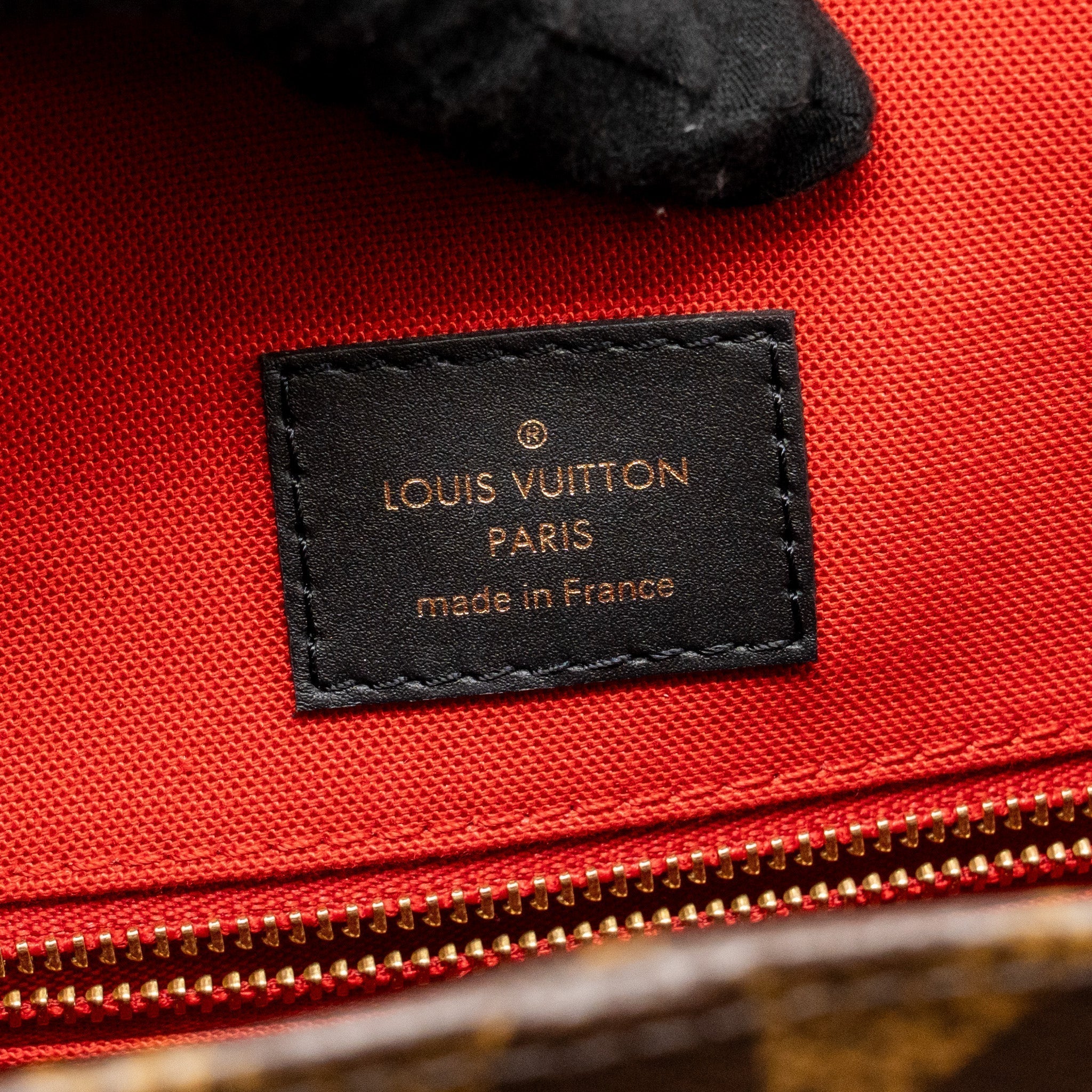 Onthego MM Monogram Canvas Tote Bag Gold-Tone Hardware