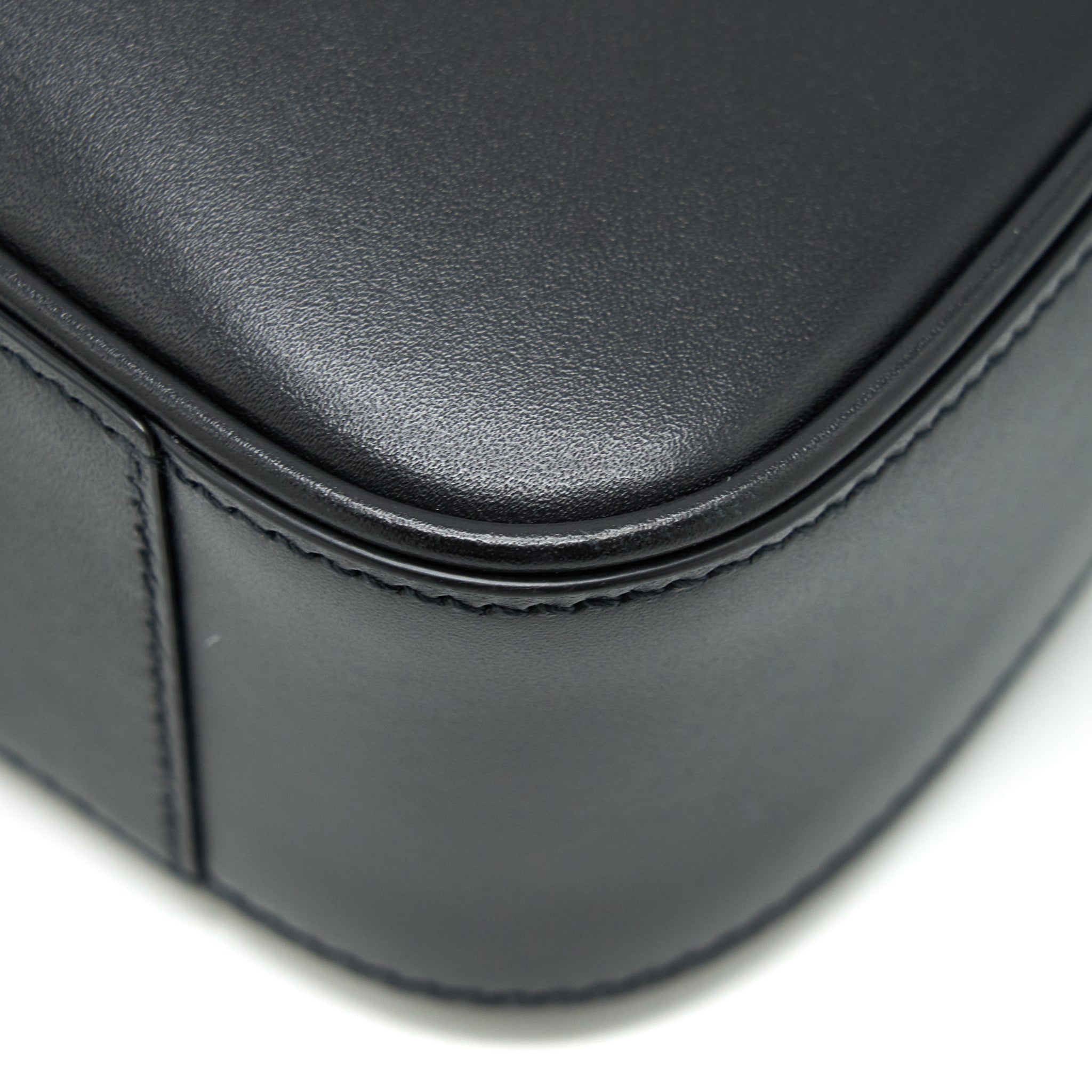 Le 5 A 7 Hobo Bag Calfskin Leather Black Gold-Tone Hardware