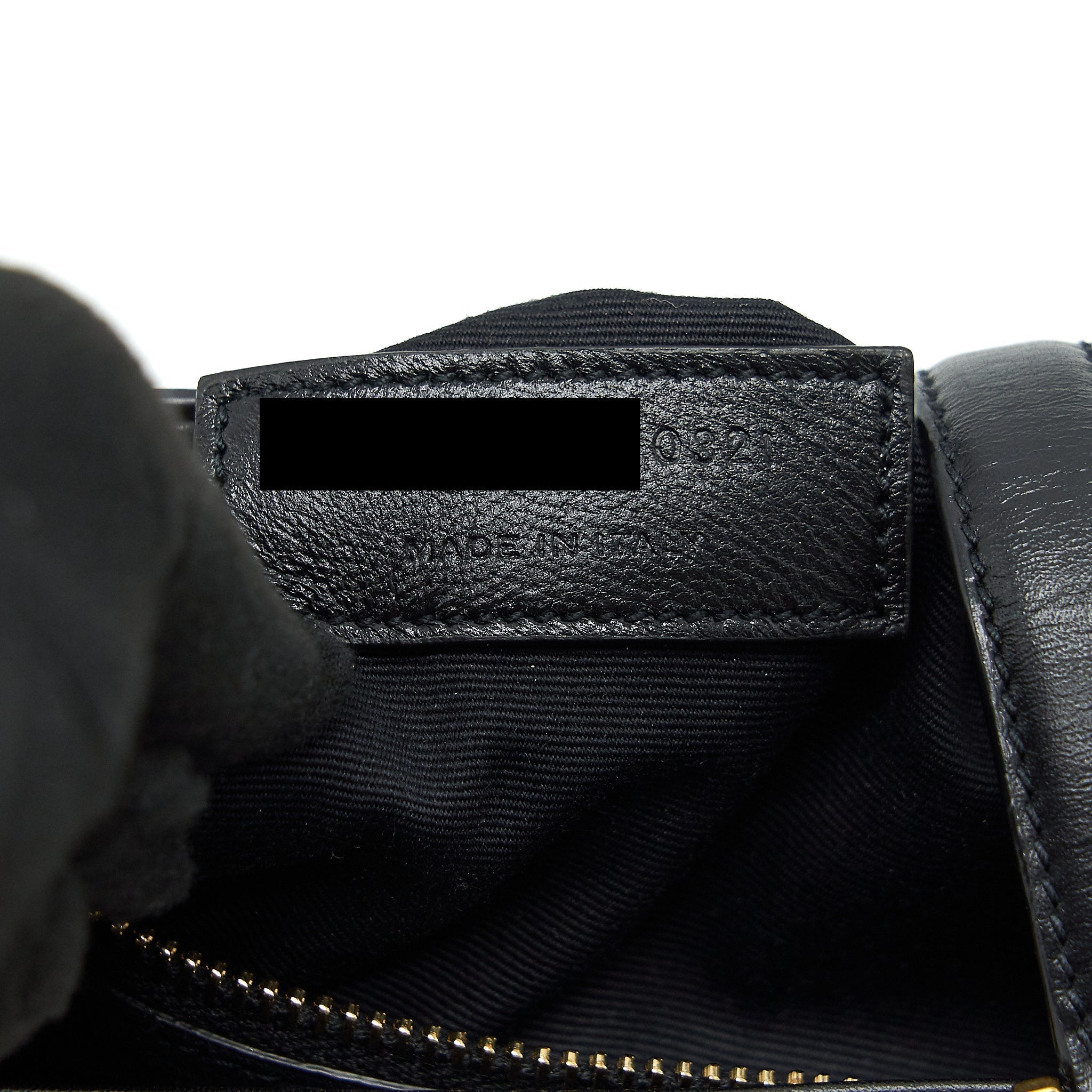 Le 5 A 7 Hobo Bag Calfskin Leather Black Gold-Tone Hardware
