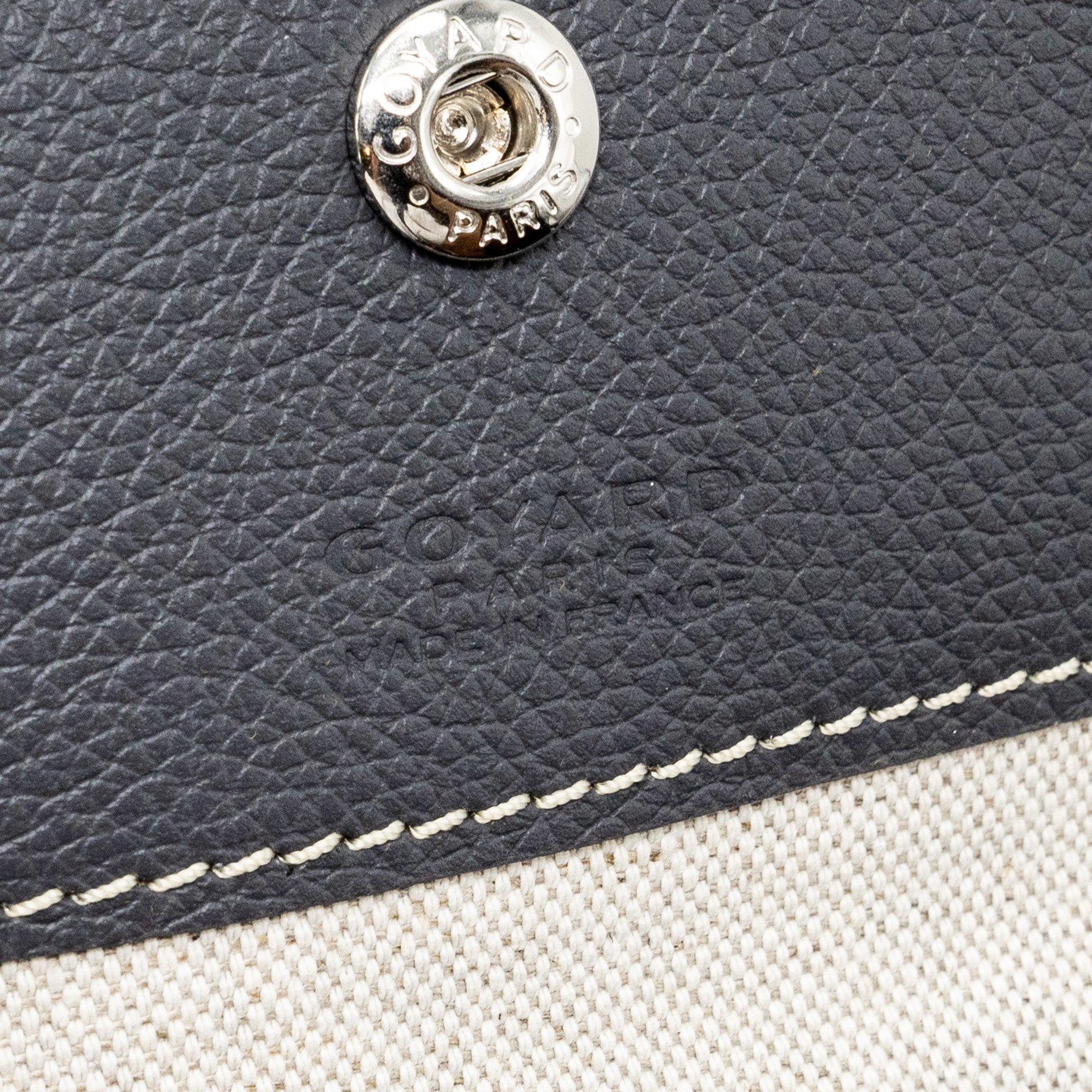 Lorenzia Saint Louis PM Goyardine Canvas Tote Bag Grey Silver-Tone Hardware