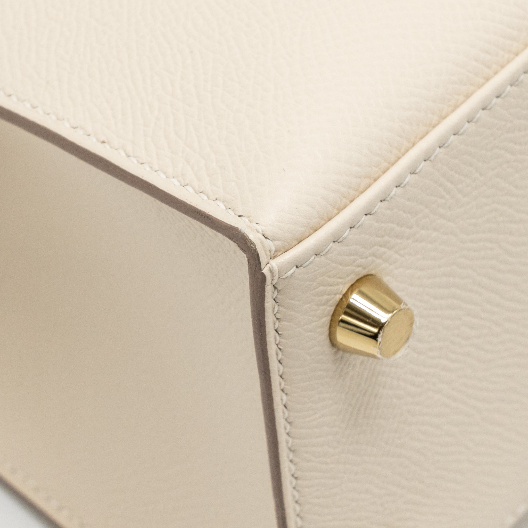 Lorenzia Kelly 25 Epsom Leather Handbag Craie Gold-Tone Hardware