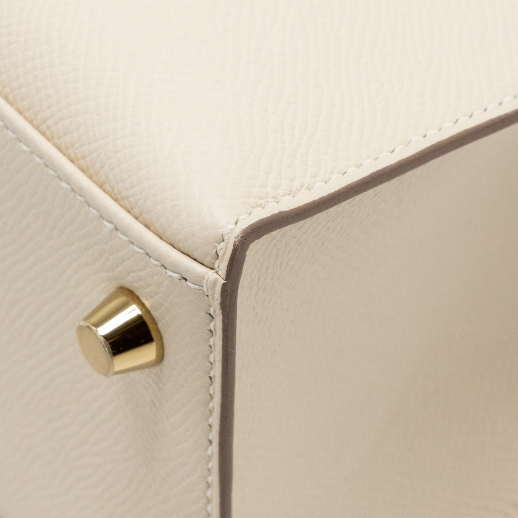 Lorenzia Kelly 25 Epsom Leather Handbag Craie Gold-Tone Hardware