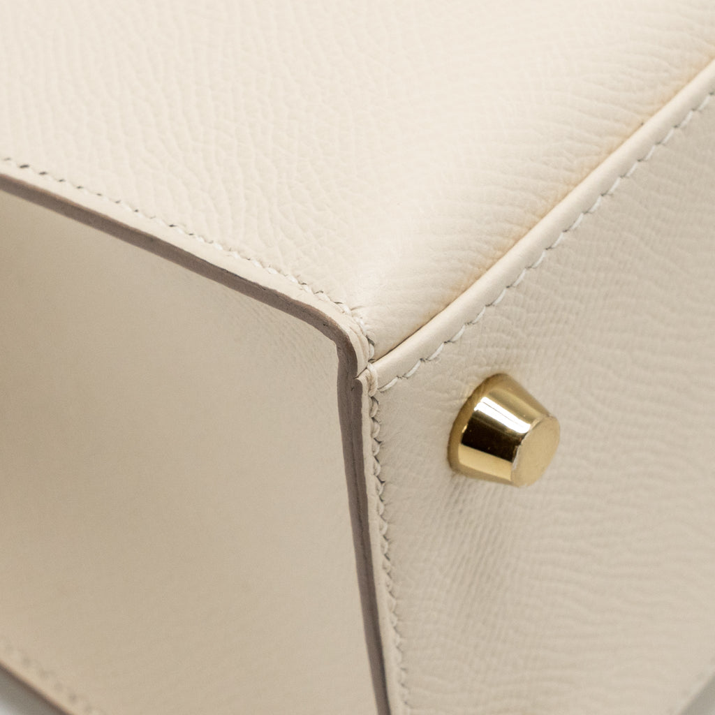 Lorenzia Kelly 25 Epsom Leather Handbag Craie Gold-Tone Hardware
