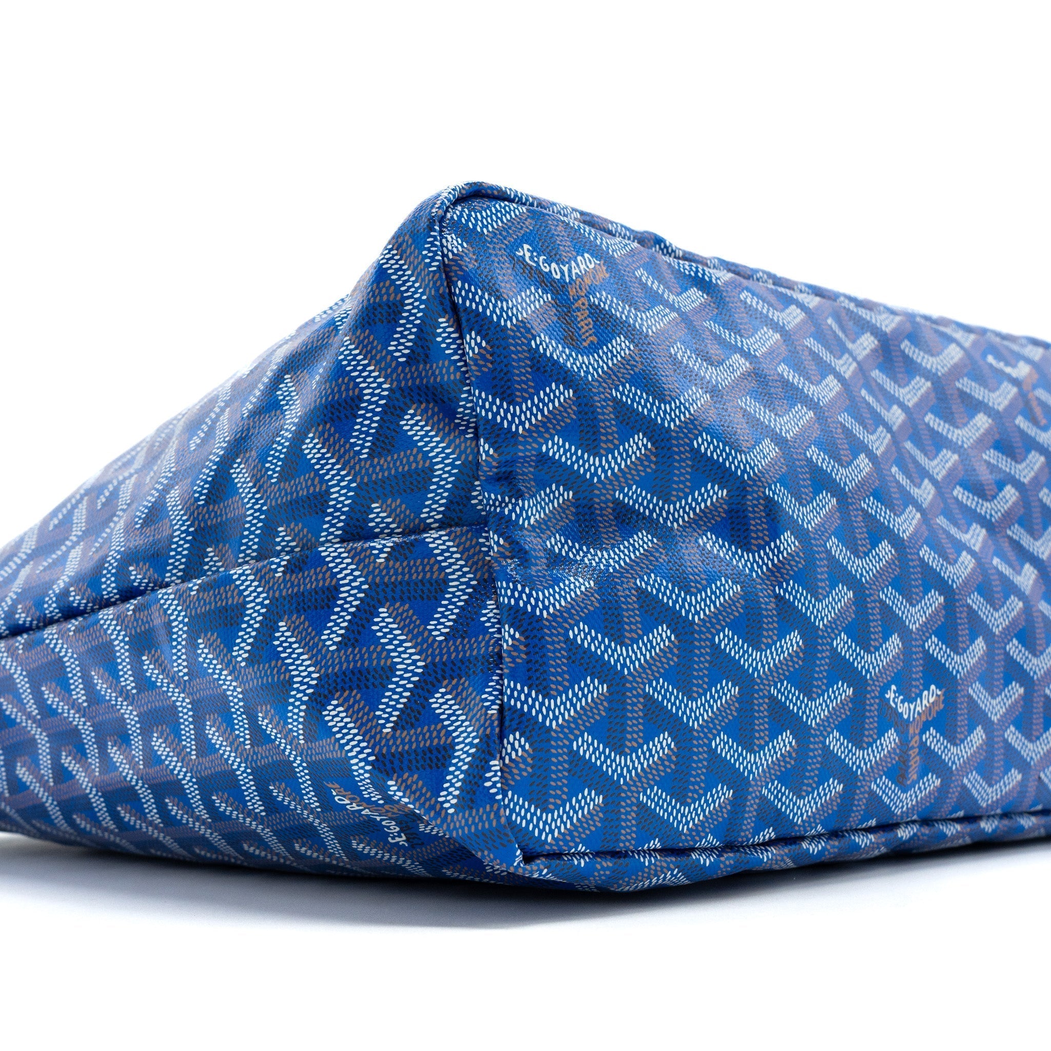 Goyard Saint Louis PM Tote Bag Canvas Blue Silver-Tone Hardware