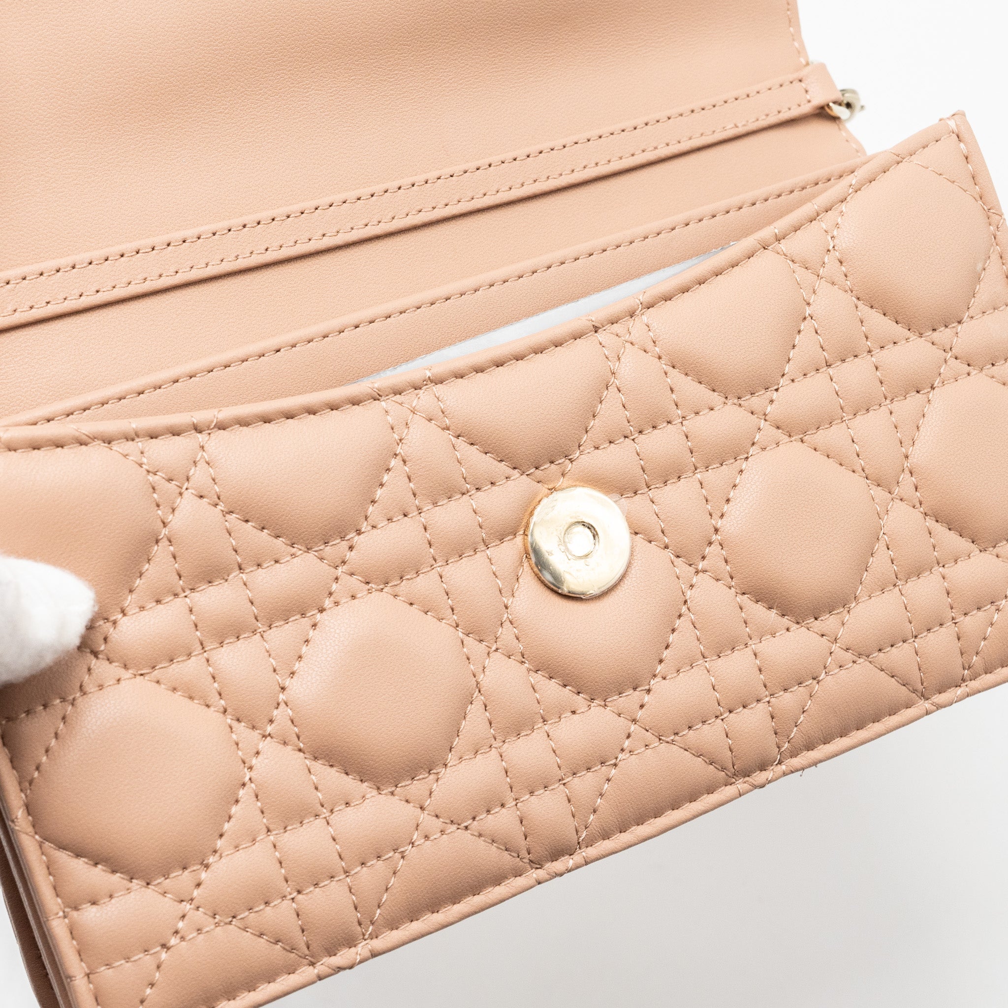 My Dior Mini Bag Lambskin Beige Light Gold-Tone Hardware