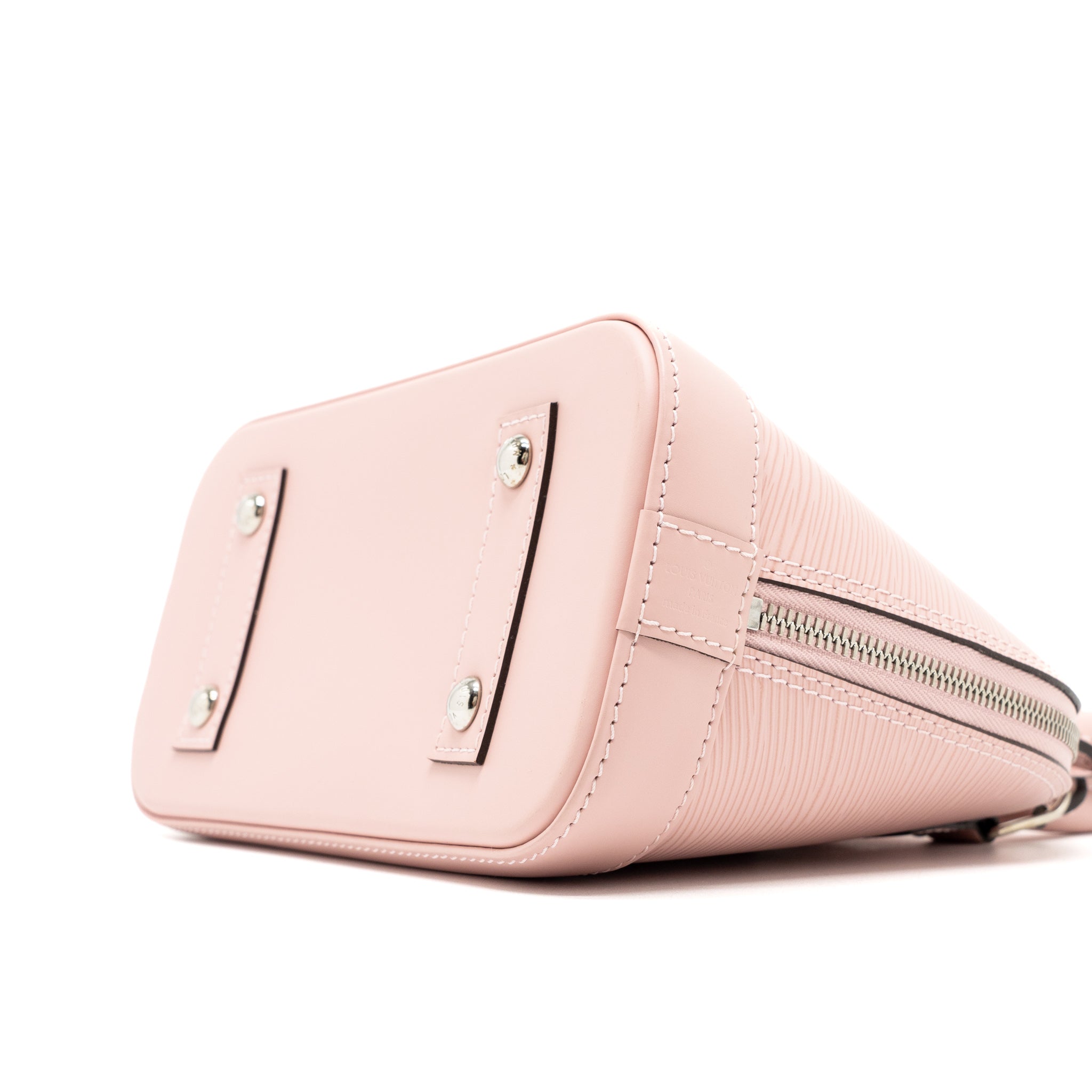 Alma BB Epi Leather Handbag Silver-Tone Hardware