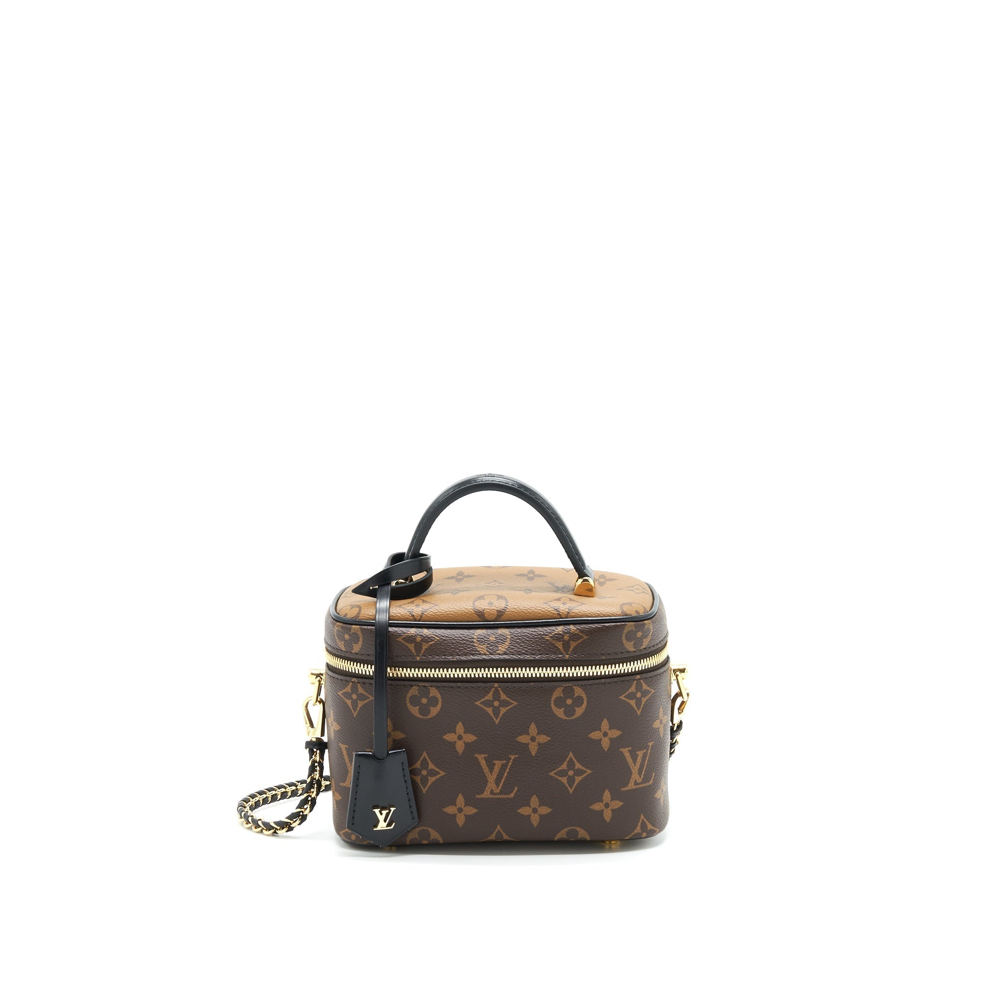 Vanity PM Monogram Canvas Shoulder Bag Gold Tone Hardware