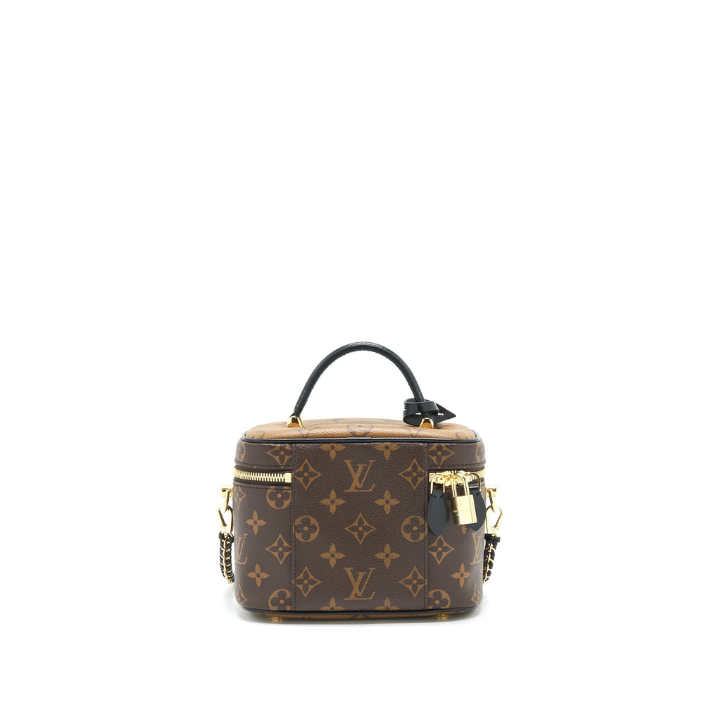 Vanity PM Monogram Canvas Shoulder Bag Gold Tone Hardware