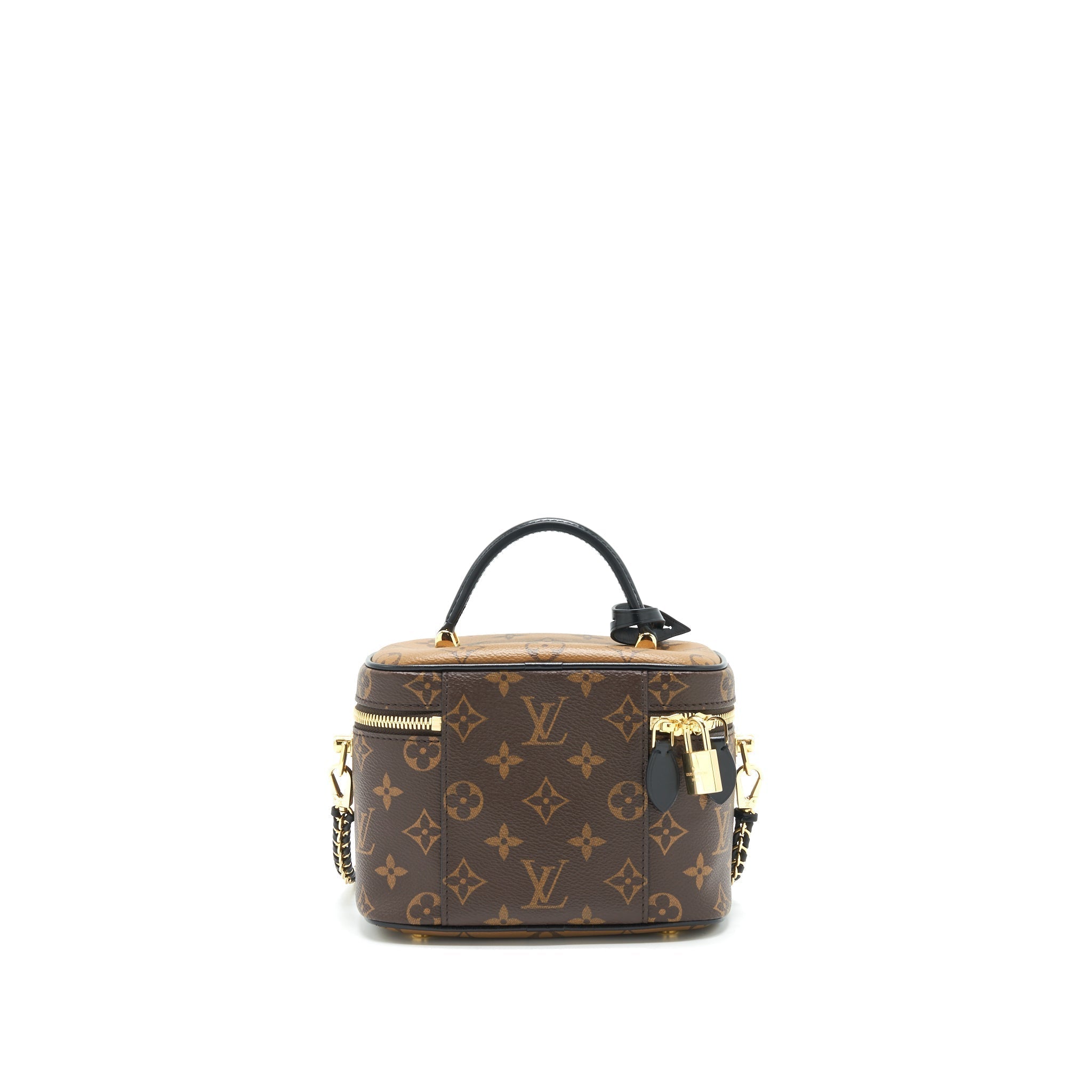 Vanity PM Monogram Canvas Shoulder Bag Gold Tone Hardware