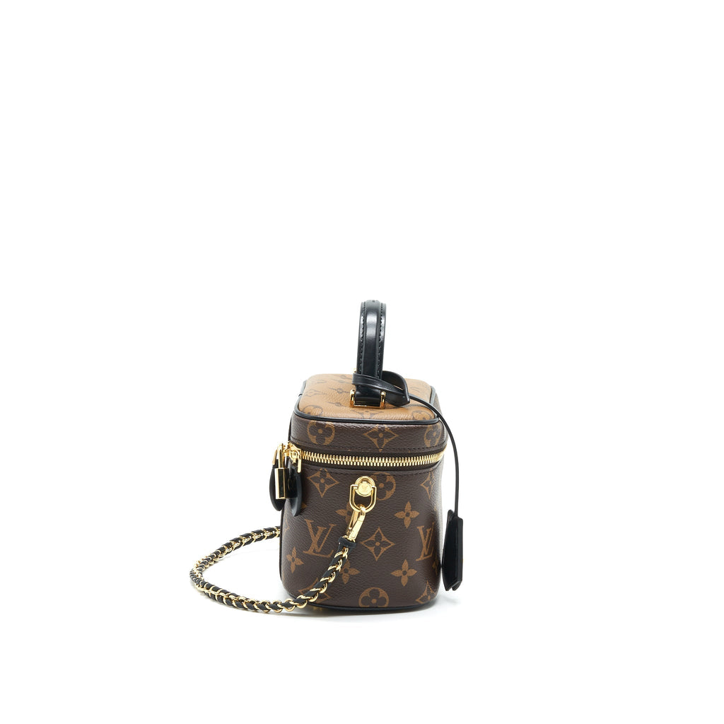 Vanity PM Monogram Canvas Shoulder Bag Gold Tone Hardware
