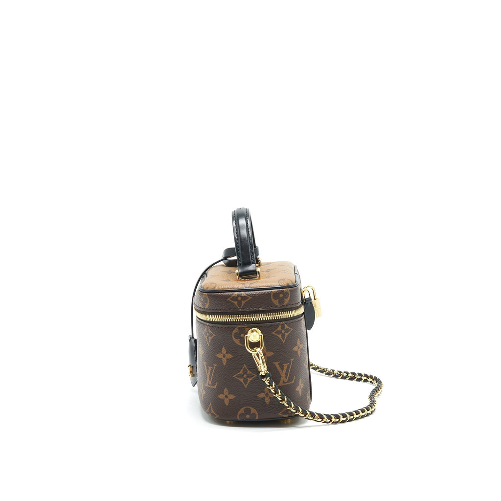 Vanity PM Monogram Canvas Shoulder Bag Gold Tone Hardware