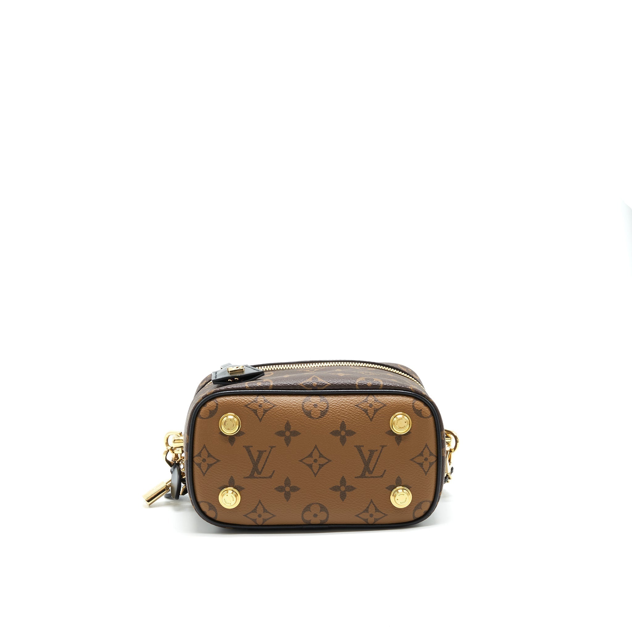 Vanity PM Monogram Canvas Shoulder Bag Gold Tone Hardware